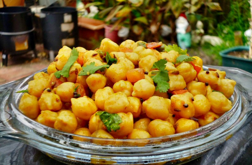Spiced Boiled Chickpeas