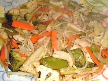 chicken stir fry with vegetables