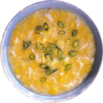 corn and chicken soup